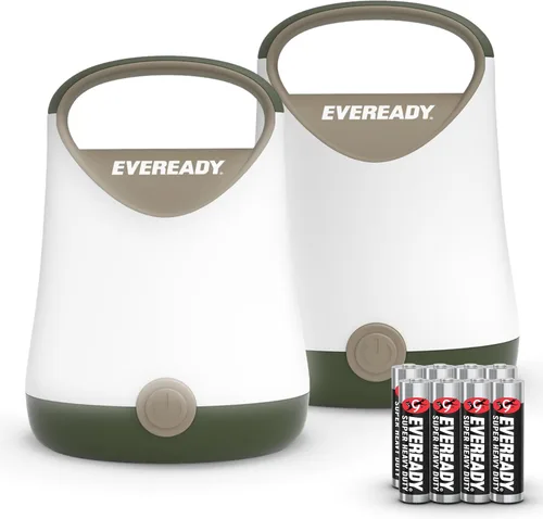 Miniatura 12 de Eveready - Linterna LED para camping X-250 (paquete de 2), luces de tienda superbrillantes, linternas LED resistentes al agua, 100 horas de duración