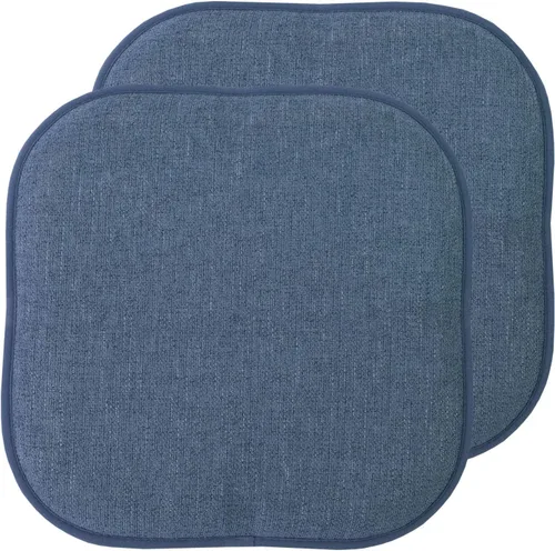 Miniatura 33 de Sweet Home Collection Cojines de espuma viscoelástica para silla, antideslizantes, diseño de panal de abeja, 16 x 16 pulgadas, paquete de 2