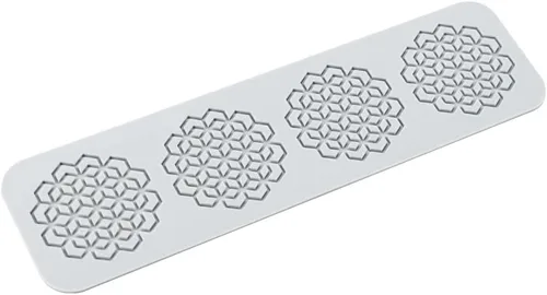 Miniatura 7 de TUKE Moldes de silicona con hojas 3D, para pastel de flores, fondant, hojas de abeja, moldes de pastelería, estampado de rosas, molde de encaje