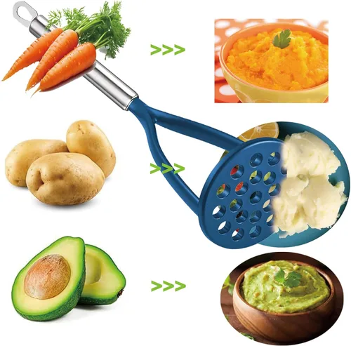 Miniatura 4 de TENTA KITCHEN Good Grips Prensador de Patatas Sólido de Nailon Prensa Licuadora Triturador para Utensilios de Cocina Antiadherentes con Mango