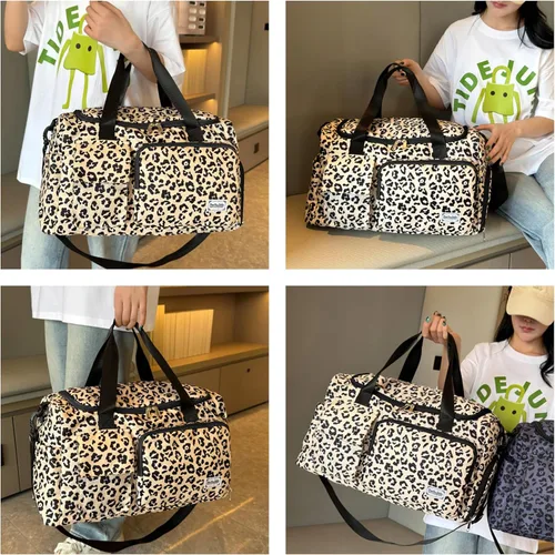 Miniatura 269 de Pequeña bolsa de gimnasio para mujer, bolsa de viaje con compartimento para zapatos
