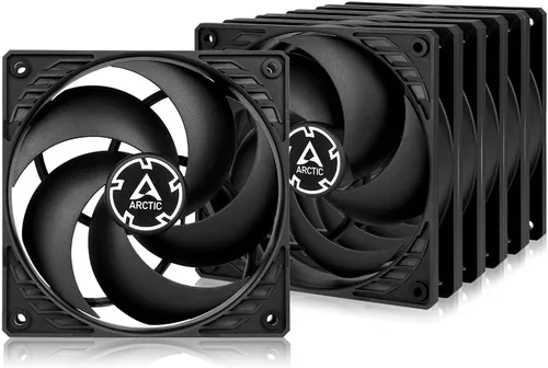 ARCTIC P12 (Paquete de 5) - Ventiladores de PC, Ventilador de caja de 120 mm, optimizado para presión, motor silencioso, para computadora, velocidad