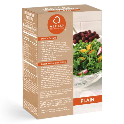 Miniatura 4 de Aleia's - Mezcla de relleno simple sin gluten, 10 onzas (paquete de 2), relleno clásico sin gluten, maíz, soja, lácteos, bajo en sodio, sin OMG