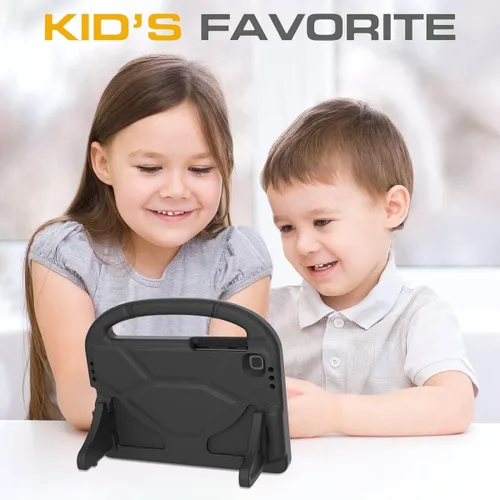 Miniatura 3 de Funda para niños para tablet Samsung Galaxy Tab A7 Lite de 8.7", protector de pantalla integrado, funda protectora con mango y soporte a prueba