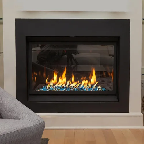 Miniatura 6 de Skyflame - Cuentas de vidrio de fuego mezclado de 10 libras para chimenea, lugar para fogatas y paisajismo, de ½ pulgada de alto brillo, color azul