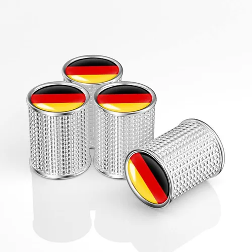 4 piezas tapas metálicas para vástago de válvula de neumático de automóvil, tapas de vástago de válvula automática, tapas de vástago de válvula de