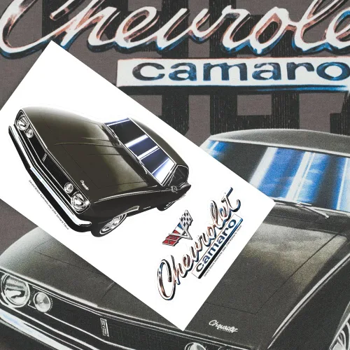 Miniatura 6 de Popfunk Camiseta clásica para coche Chevy Camaro 1967