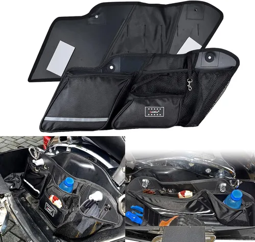 Goldfire Organizador de alforjas Harley para bolsa de sillín Harley, organizador de herramientas lateral, bolsa de almacenamiento para Touring Road