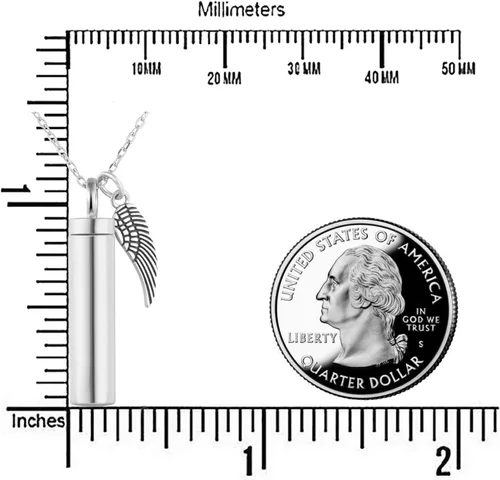 Miniatura 7 de Collar minimalista de plata de ley 925 con colgante de urna de ceniza, recuerdo de cenizas conmemorativas, exquisita joyería de cremación
