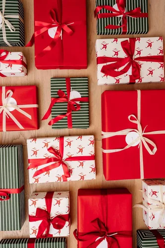 Miniatura 5 de Merry Market Rollos de Papel de Regalo de Navidad, Papel de Regalo Mate Premium, Rollo Grande de 30" x 168" pulgadas, Diseño de Rayas de Santa