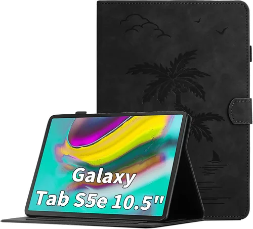 Case for Samsung Galaxy Tab S5e 10.5 inch 2019 Model (SM-T720/T725/T727) - Multi-Angle Viewing PU Leather Folio Stand Protective Case with Pocket,