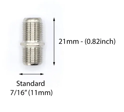 Miniatura 4 de THE CIMPLE CO Acopladores de extensión de cable coaxial para satélite, TV e Internet, conectores de barril hembra a hembra F81 para conectar 2