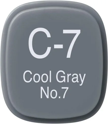 Miniatura 3 de Copic Marcador de alcohol clásico, de doble punta, C7-Copic, gris frío