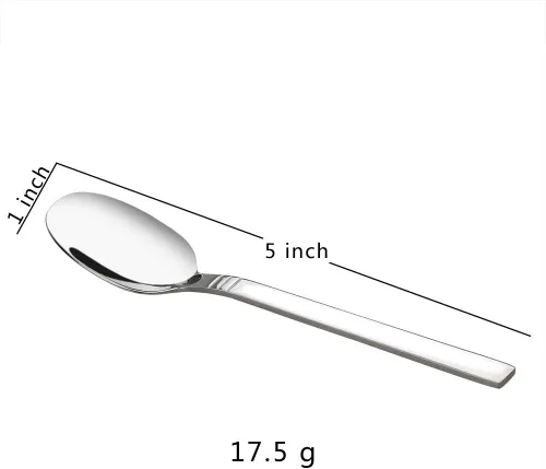 Miniatura 3 de Cucharas de café de acero inoxidable de 12 piezas, cuchara pequeña para expreso, mini cuchara Stainless Steel Small Spoons, Spoon Silverware