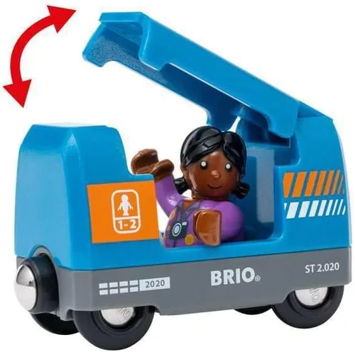 Miniatura 7 de BRIO 33973 Smart Tech Sound Action Tunnel Station Juego de tren de juguete de madera para niños a partir de 3 años