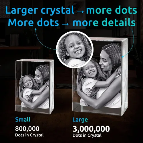 Miniatura 5 de ArtPix 3D Foto de cristal de alta calidad, regalos personalizados para mujeres, esposa, ella, él, hombres, marido, abuela, gran regalo personalizado