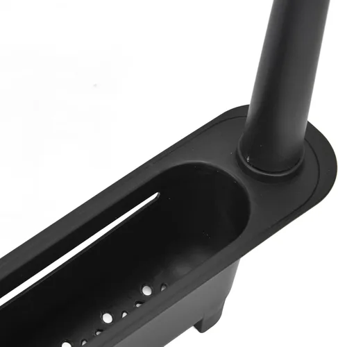 Miniatura 9 de Zerodis Estante telescópico de almacenamiento para fregadero, 2 en 1, cesta de drenaje expandible para fregadero debajo del fregadero, organizador