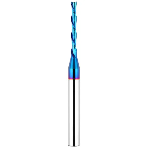Miniatura 14 de EANOSIC 5 brocas de compresión en espiral de 1/4 pulgadas, longitud de corte de 1-1/4 pulgadas, extralargas de 3 pulgadas, fresadora CNC de carburo