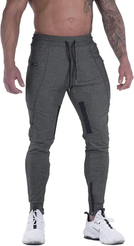 FIRSTGYM Pantalones deportivos para hombre, ajustados, para entrenamiento, entrenamiento, muslo, malla, gimnasio, pantalones deportivos con