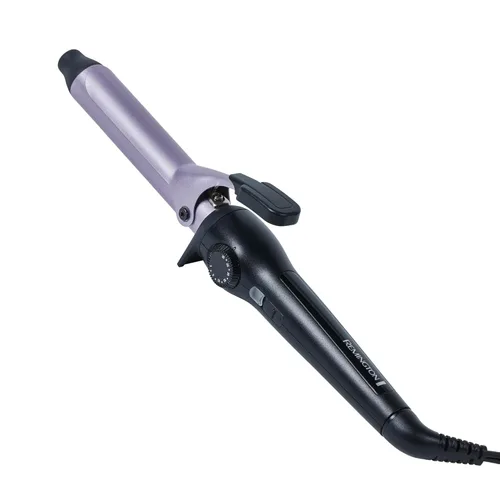 Remington Rizador con clip antiestático de 1 pulgada con protección de titanio, calentamiento rápido, barril de cerámica para rizos clásicos suaves