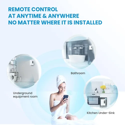 Miniatura 6 de Midea Calentador de agua eléctrico sin tanque de 13KW, control táctil, control Wi-Fi, pantalla LED, modo infantil, 240 voltios con modulación