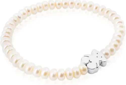 Miniatura 2 de TOUS Elastic Bracelet for Women with Cultured Freshwater Pearls.
