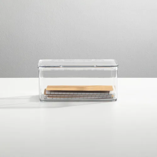 Miniatura 8 de mDesign Organizador de escritorio de plástico para el hogar y la oficina