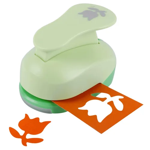 UCEC Perforadora circular de 2 pulgadas, perforadora para manualidades de papel, perforadora decorativa grande para manualidades de papel para