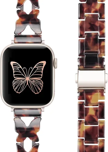 Miniatura 12 de Correa ligera de Apple Watch para Apple Watch, de resina en forma de D, compatible con hebilla de acero inoxidable para Apple Watch Ultra 2, 1