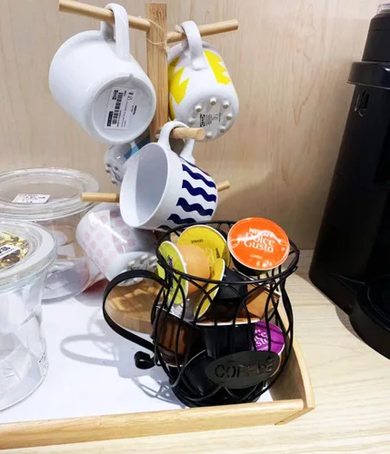 Miniatura 2 de KiaoTime Cesto de almacenamiento para cápsulas de café, organizador de cápsulas de café expreso, organizador de cocina, soportes de almacenamiento