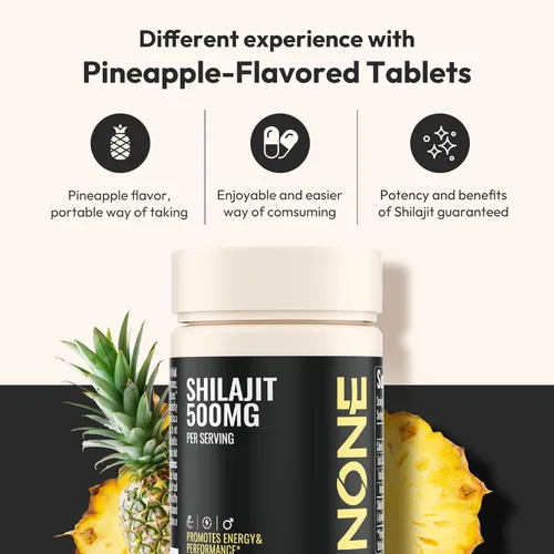 Miniatura 6 de Shilajit para hombres, 500 mg de fuerza extra, máxima potencia, auténtico shilajit del Himalaya, apoyo inmunológico, energía y cognición, 60 mesas
