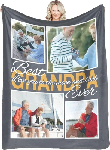 Miniatura 8 de Manta personalizada con fotos, mantas personalizadas con imagen para madre, padre, niños, hermana, amigos, parejas, cumpleaños, 1 foto, 30 x 40