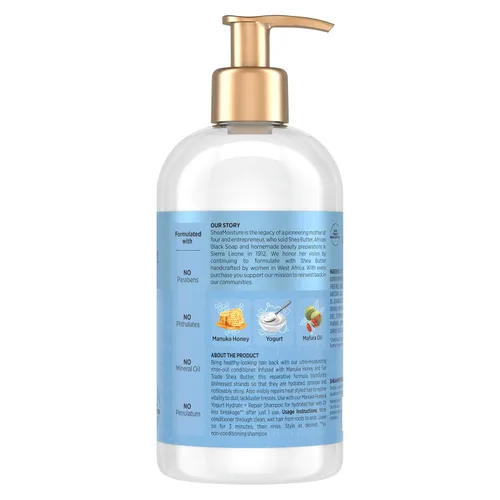 Miniatura 2 de SheaMoisture Hydrate & Repair Acondicionador de Miel de Manuka y Yogur Acondicionador para Cabello Dañado Acondicionador de Manteca de Karité 13 oz