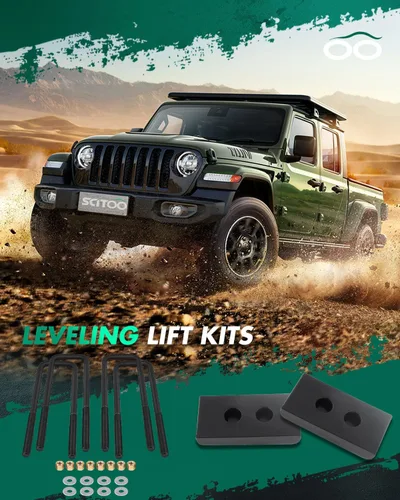 Miniatura 6 de SCITOO Kit de elevación de nivelación trasera de 1 pulgada para Ford 2008-2020 Espaciador de puntal de elevación de 1 pulgada compatible con bloques