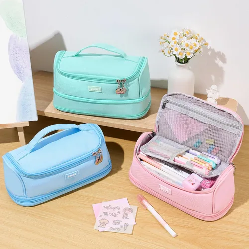 Miniatura 2 de Sooez - Estuche súper grande para lápices, estuche expandible de gran capacidad extra, organizador de bolígrafos, bolsa de papelería portátil