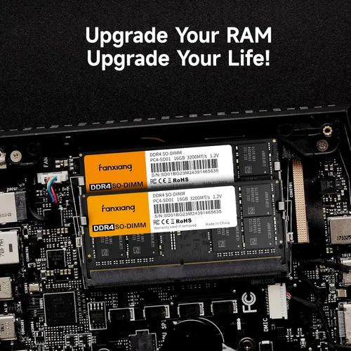 Miniatura 6 de fanxiang SODIMM DDR4 RAM 32 GB (2 x 16 GB) 3200 Mhz, memoria Intel AMD para laptop CL22 1.2V de doble canal, ideal para juegos y productividad