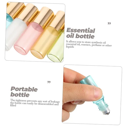 Miniatura 7 de EXCEART Rodillo de masaje Botellas vacías del artículo de tocador Hecho del material, durable de usar