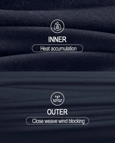 Miniatura 5 de CL convallaria Paquete de 2 calzoncillos térmicos largos para hombre, forro polar suave, capa base para clima frío, tallas XS-4XL