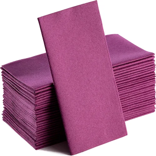 Miniatura 20 de Servilletas de papel azul bebé, tela desechable de lino como servilletas de cena, toallas de mano, suaves, absorbentes, servilletas de mano de papel
