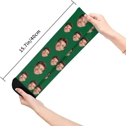 Miniatura 4 de Calcetines personalizados con foto para hombres y mujeres, calcetines personalizados con imagen unisex, calcetines con caras en ellos personalizados