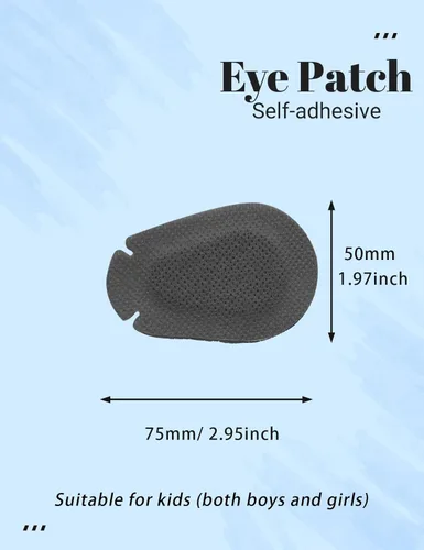 Miniatura 6 de 100 parches adhesivos para los ojos para niños, parche médico desechable transpirable para ambliopía ojo perezoso, vendajes adhesivos sin látex