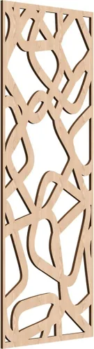 Miniatura 103 de Acme Paneles de pared decorativos de madera con calado, 9 3/8 pulgadas de ancho x 24 3/8 pulgadas de alto x 1/4 de alto, roble rojo