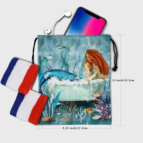 Miniatura 181 de Bolsa de agarre de gimnasia de piel de animal, bolsa de gimnasia con cordón ajustable, bolsa de cuerda para fauna silvestre, Mariposas Galaxy