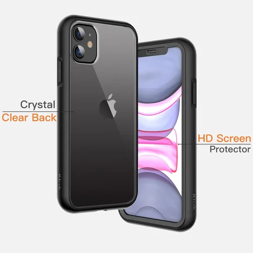 Miniatura 5 de JETech Funda para iPhone 11 de 6.1 pulgadas con protector de pantalla integrado antiarañazos, cuerpo completo de 360 grados, cubierta de teléfono