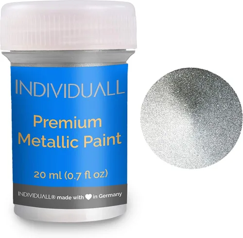 Miniatura 6 de individuall Juego de pintura acrílica metálica, paquete de 8 (0.7 onzas líquidas), pinturas metálicas multicolor