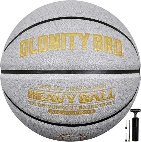 Miniatura 8 de Baloncesto con peso, color gris, 28.5 pulgadas/29.5 pulgadas, 2.2 libras/3 libras, antideslizante, para exteriores e interiores, para driblar
