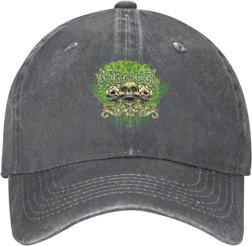Miniatura 2 de Cowboy Hat Trendy Hats for Man and Women Djustable Four Season Outdoor Baseball Cap of Hell Skull with Angel Deep Heather