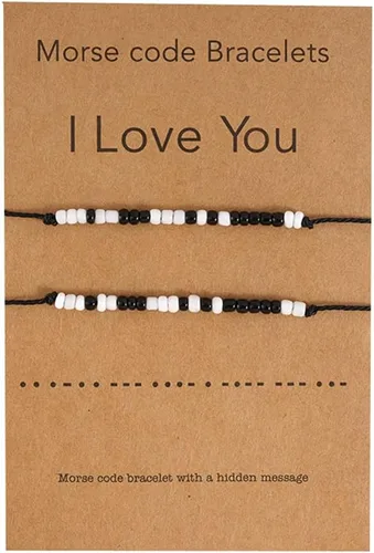 Miniatura 5 de YALLNASL Regalo de aniversario de Navidad para parejas, amigos, pulseras de amistad a juego para marido, esposa, mejores amigos, juego de pulseras