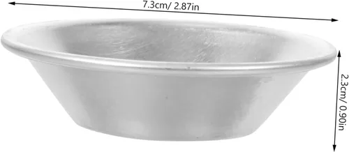 Miniatura 2 de Homoyoyo Moldes para tartas de chocolate, 10 unidades, cacerola para quiche, mini moldes para tartas, herramienta para hornear galletas, sartén