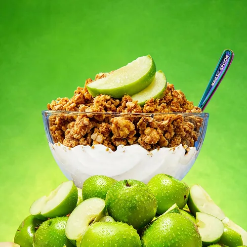 Miniatura 6 de Magic Spoon Granola alta en proteínas, baja en azúcar, paquete de 3, manzana y canela, bocadillos de proteína bajos en carbohidratos y alimentos